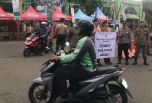 Kwartir Ranting Tangerang Kampanye Tertib Lalu Lintas Cegah Pemotor Melawan Arus