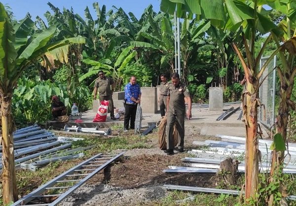 Diduga Belum Kantongi Izin, Pembangunan Tower BTS Disetop Pemkot Tangerang