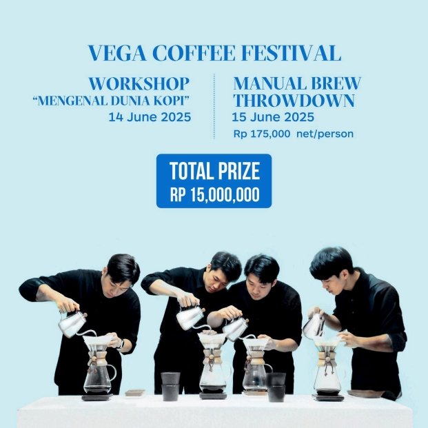 Vega Coffee Festival 2025: Merayakan Budaya Kopi Lokal dalam Suasana Hotel Berkelas
