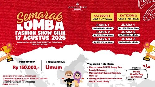 Golden Tulip Essential Tangerang Peringati HUT RI ke-80 dengan Semarak Perlombaan dan Harga Spesial