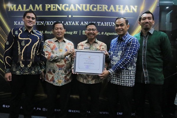 Penghargaan Kota Layak Anak Diterima Kota Tangerang