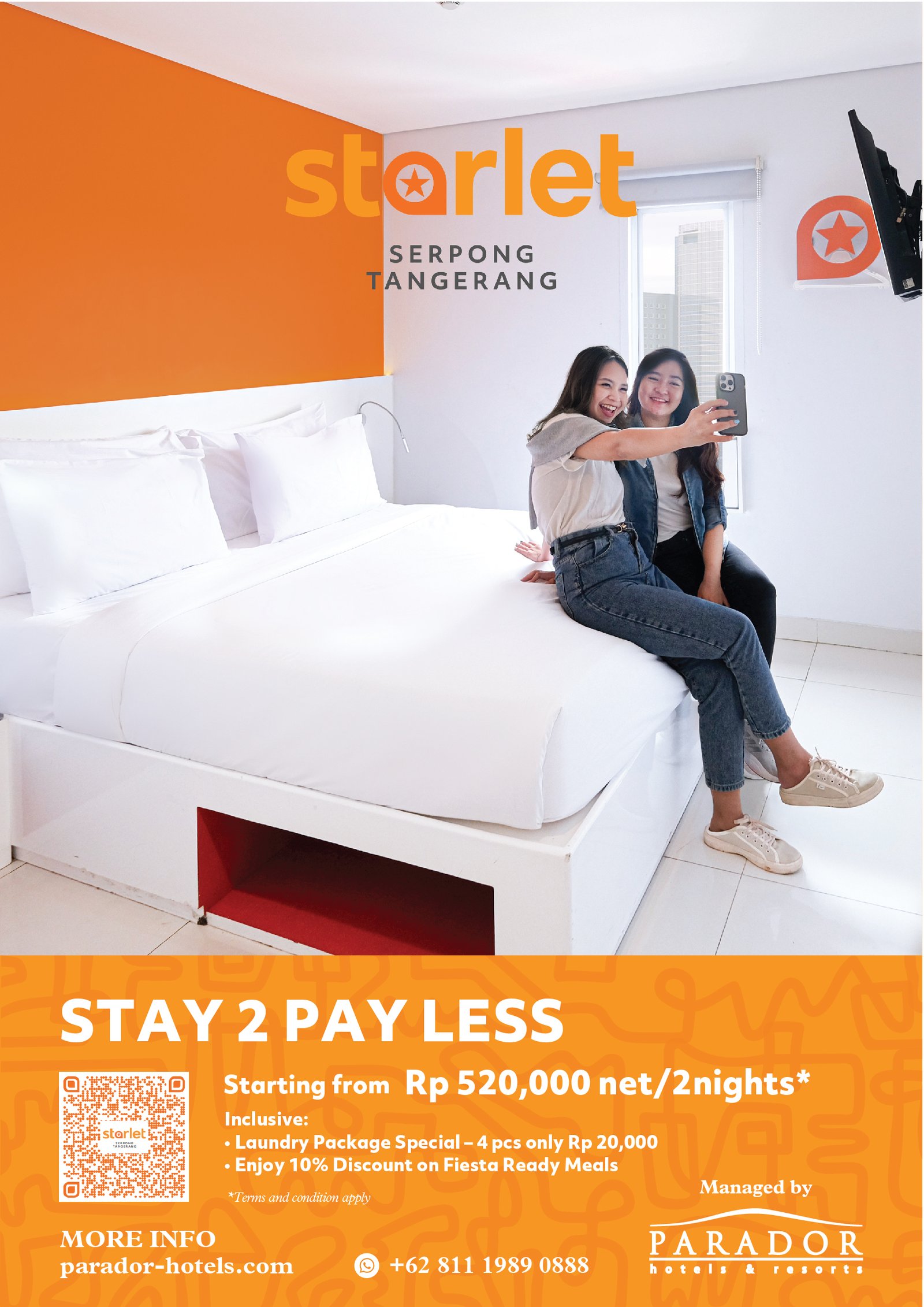 Starlet Hotel Serpong Luncurkan Promo “Stay 2 Payless”, Menginap 2 Malam Mulai Rp520 Ribu