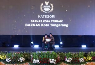 Kelola Zakat Profesional dan Transparan, BAZNAS Kota Tangerang Dinobatkan Terbaik Nasional